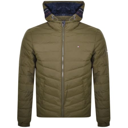 Product Image for Tommy Hilfiger Tape Hooded Jacket Green
