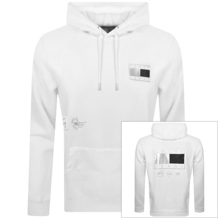 Product Image for Tommy Jeans Metallic Hoodie White