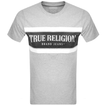 Product Image for True Religion Stripe Logo T Shirt Grey
