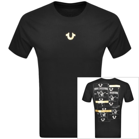 Product Image for True Religion Buddha Contrast Logo T Shirt Black