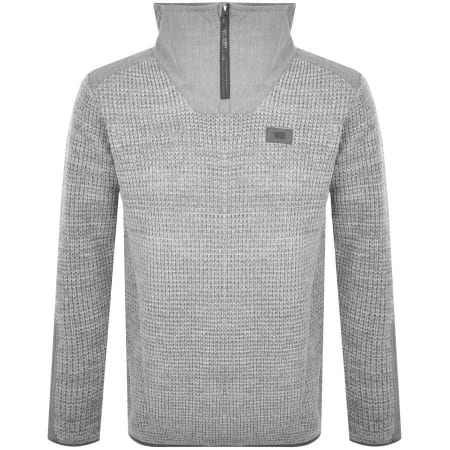 Product Image for G Star Raw Half Zip Knit Jumper Grey