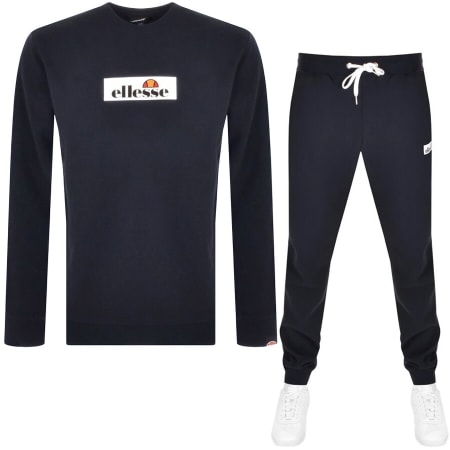 Product Image for Ellesse Brocko Crew Neck Logo Tracksuit Navy