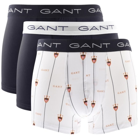 Product Image for Gant Three Pack Stretch Boxer Trunks White