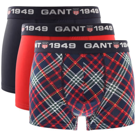 Product Image for Gant Three Pack Stretch Boxer Trunks Navy