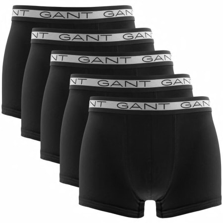 Product Image for Gant Five Pack Stretch Boxer Trunks Black