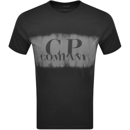 Product Image for CP Company Tie Dye Logo T Shirt Black