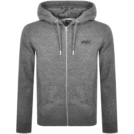 Product Image for Superdry Classic Full Zip Hoodie Grey