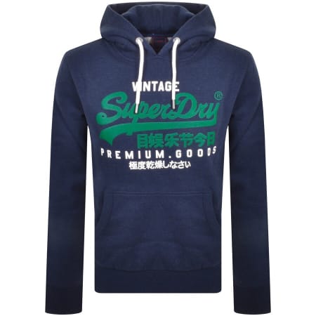 Product Image for Superdry Logo Hoodie Navy
