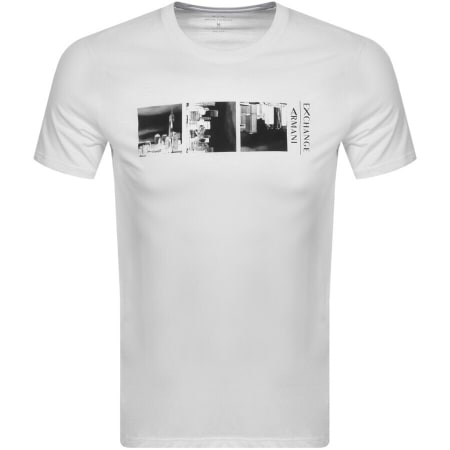 Product Image for Armani Exchange Crew Neck Logo T Shirt White