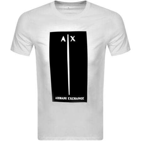 Product Image for Armani Exchange Crew Neck Logo T Shirt White