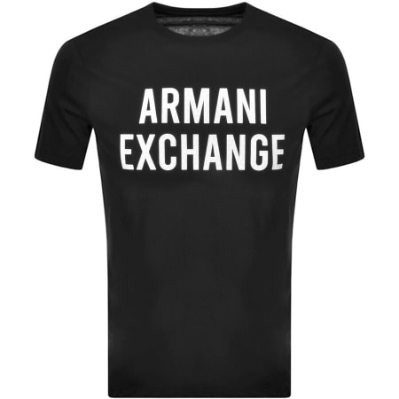 Product Image for Armani Exchange Crew Neck Logo T Shirt Black