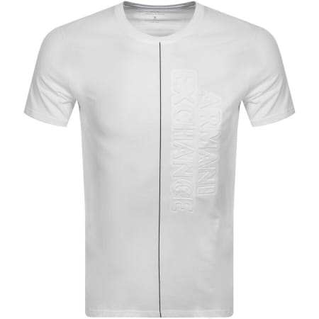 Product Image for Armani Exchange Crew Neck Logo T Shirt White
