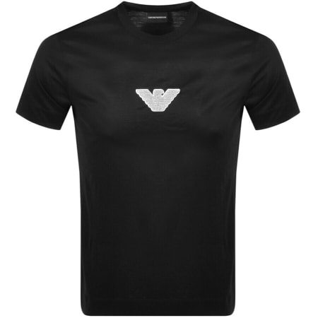 Product Image for Emporio Armani Crew Neck Logo T Shirt Black