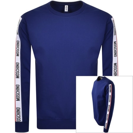 Product Image for Moschino Tape Logo Sweatshirt Navy