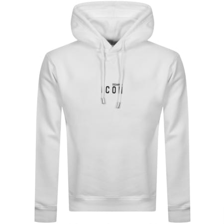Product Image for DSQUARED2 Mini Icon Logo Hoodie White