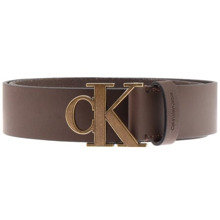Product Image for Calvin Klein CK Logo Belt Brown