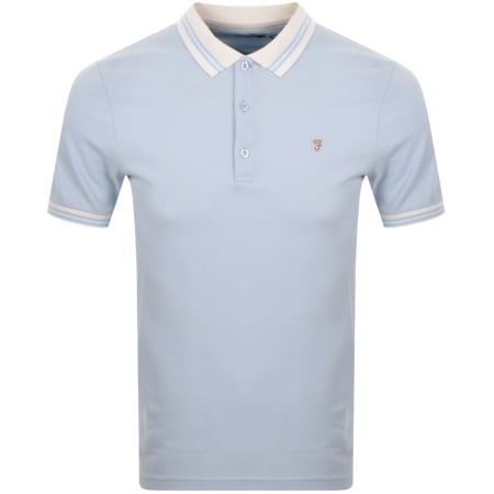 Product Image for Farah Vintage Short Sleeve Polo T Shirt Blue