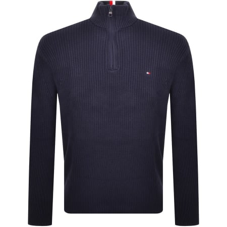 Product Image for Tommy Hilfiger Half Zip Jumper Navy