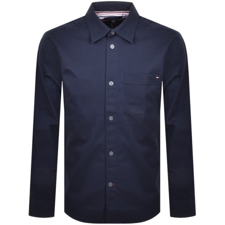 Product Image for Tommy Hilfiger Twill Overshirt Navy