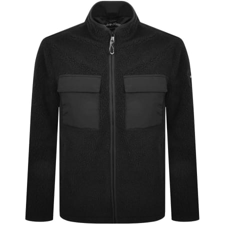 Product Image for Calvin Klein Mixed Media Fleece Jacket Black
