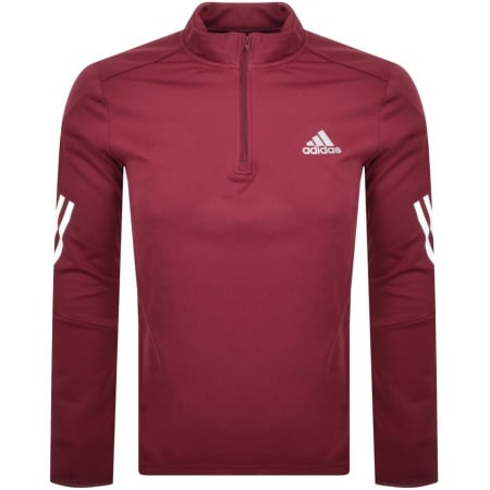 Product Image for adidas Training Half Zip Sweatshirt Burgundy