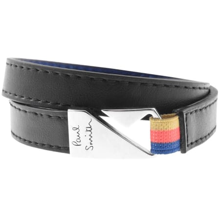 Product Image for PS By Paul Smith Leather Hook Bracelet Black