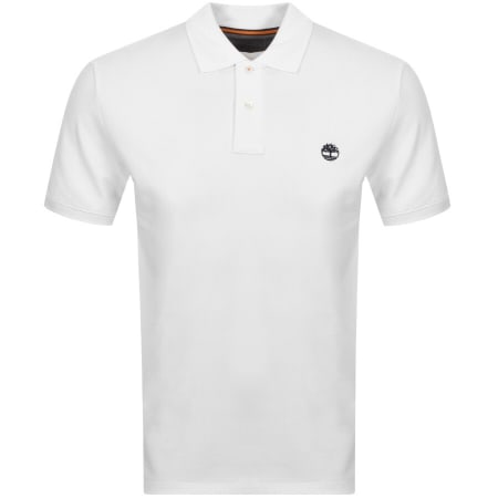 Product Image for Timberland Logo Short Sleeved Polo T Shirt White