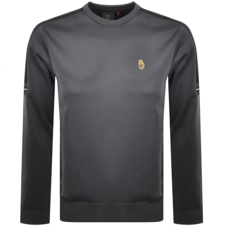 Product Image for Luke 1977 Patter Colour Block Sweatshirt Dark Grey