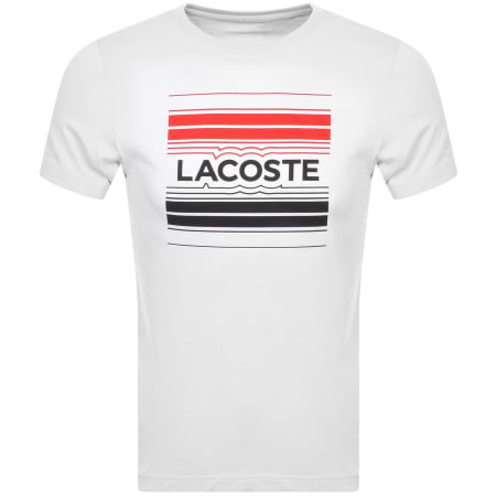 Product Image for Lacoste Sport Crew Neck Logo T Shirt White