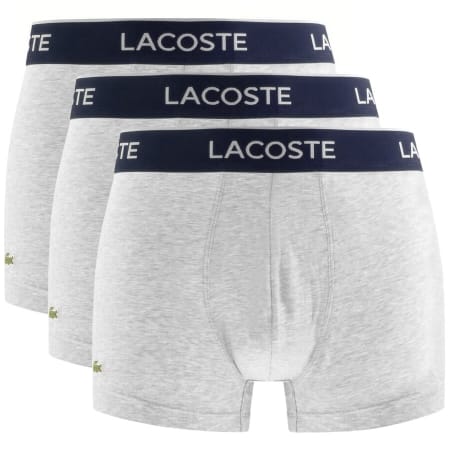 Product Image for Lacoste Underwear Triple Pack Boxer Trunks Grey