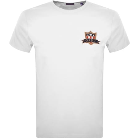 Product Image for Gant Banner Shield T Shirt White