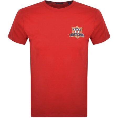 Product Image for Gant Banner Shield T Shirt Red