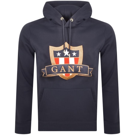 Product Image for Gant Banner Shield Hoodie Navy