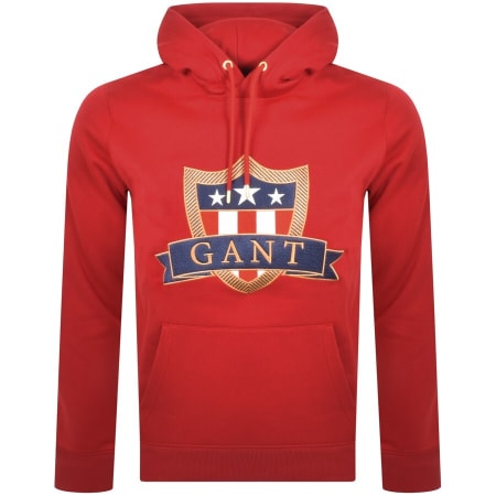 Product Image for Gant Banner Shield Hoodie Red
