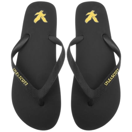 Product Image for Lyle And Scott Logo Flip Flops Black