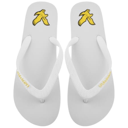 Product Image for Lyle And Scott Logo Flip Flops White