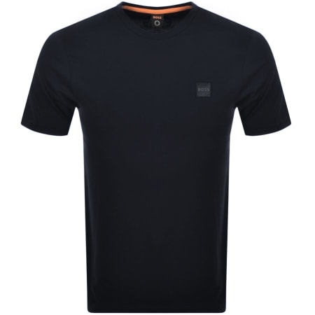 Product Image for BOSS Tales Logo T Shirt Navy
