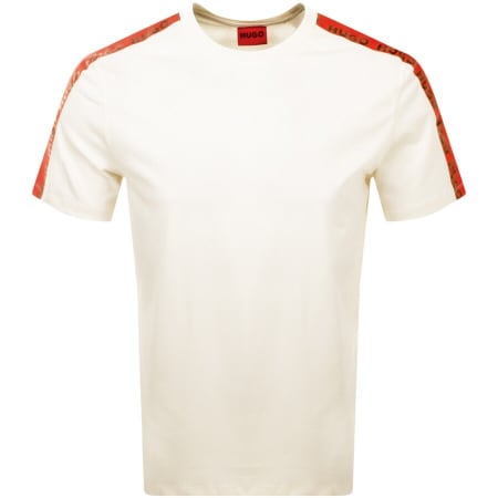 Product Image for HUGO Dorregio Crew Neck T Shirt Cream