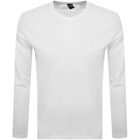 Product Image for BOSS Lounge Crew Neck Long Sleeve T Shirt White