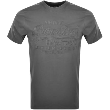 Product Image for Superdry Tonal Logo T Shirt Grey