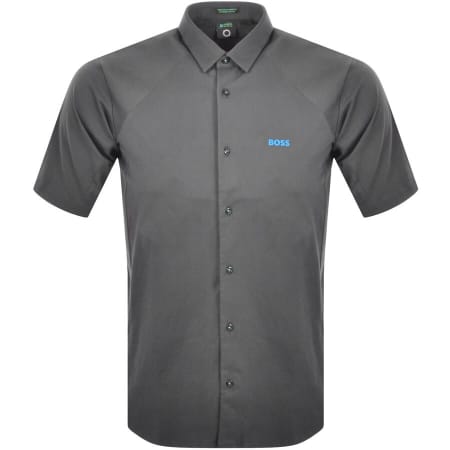 Product Image for BOSS Benky R Short Sleeved Shirt Grey