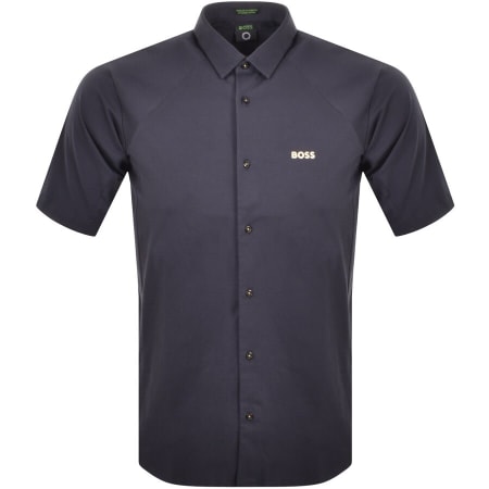 Product Image for BOSS Benky R Short Sleeved Shirt Navy