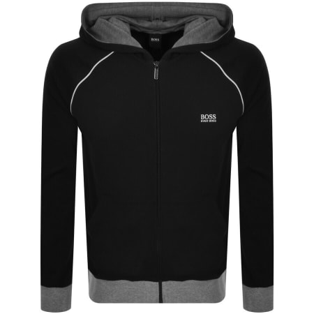 Product Image for BOSS Bodywear Lounge Full Zip Hoodie Black