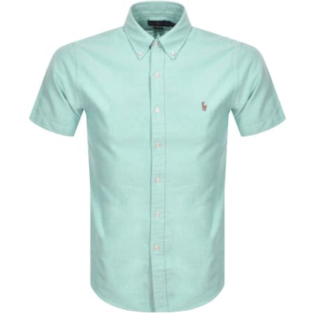 Product Image for Ralph Lauren Oxford Slim Short Sleeve Shirt Blue