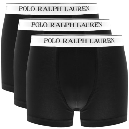 Product Image for Ralph Lauren Underwear 3 Pack Boxer Trunks Black