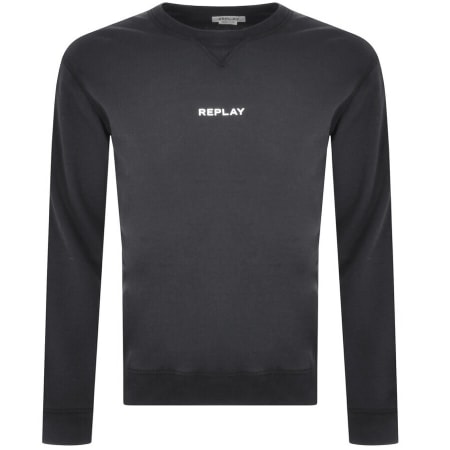 Product Image for Replay Crew Neck Sweatshirt Navy