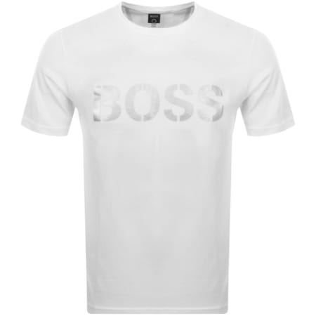 Product Image for BOSS Short Sleeve Logo T Shirt White