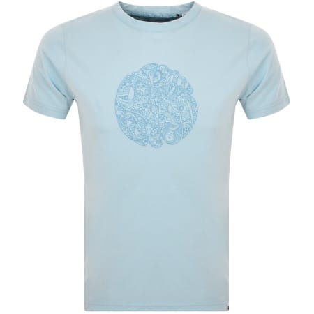 Product Image for Pretty Green Wonderwall Logo T Shirt Blue