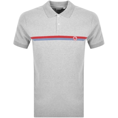 Product Image for Pretty Green Tilby Stripe Polo T Shirt Grey