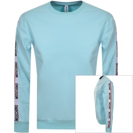 Product Image for Moschino Tape Logo Sweatshirt Blue
